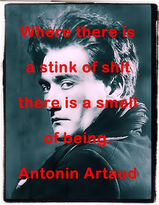 Where there is a stink of shit there is a smell of being. Antonin Artaud