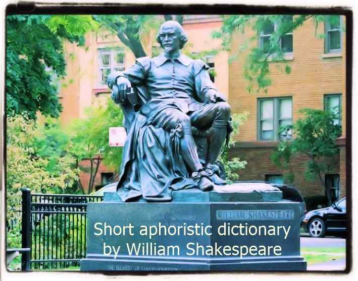 Shakespeare's aphoristic short dictionary