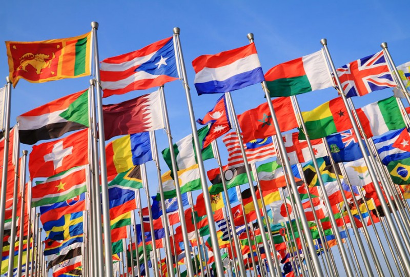 World countries cultural flags