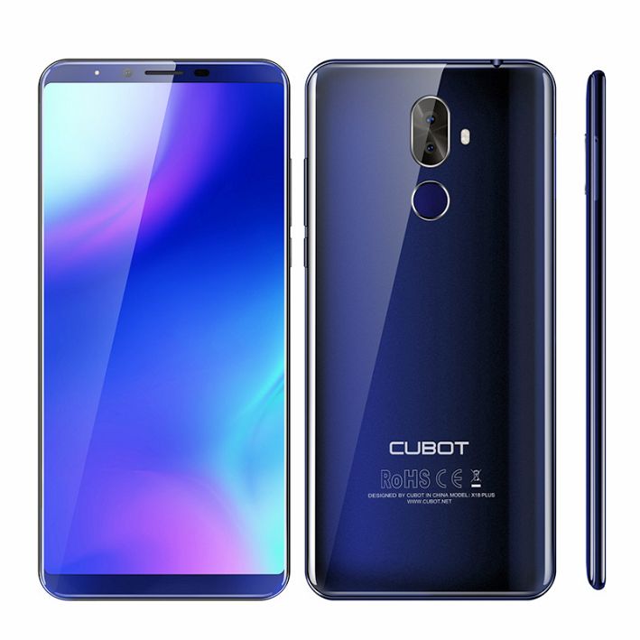 Cubot X18 Plus Android 8.0 18:9 FHD+ 4GB 64GB 5.99 Inch MT6750T Octa-Core Smartphone 16MP+2MP Rear Cameras 4000mAh 4G Cellular