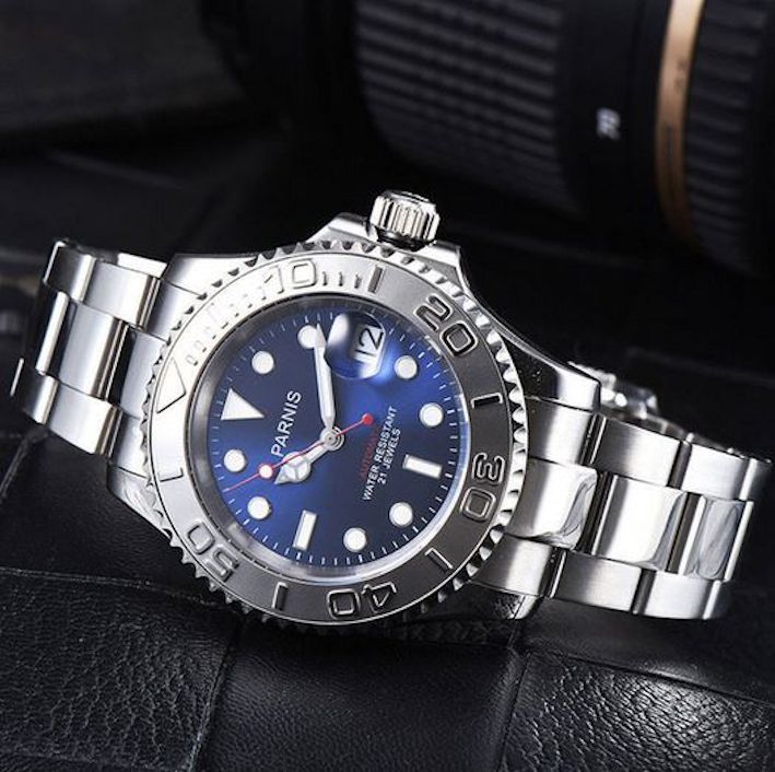 Parnis Yacht Master Blue Dial