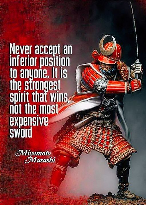 The true spirit of the warrior