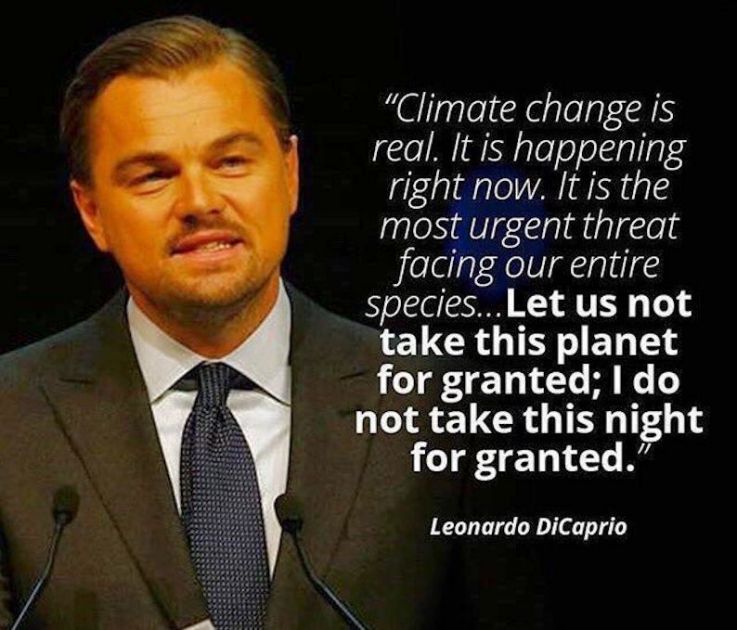 Leonardo DiCaprio on Climate Change