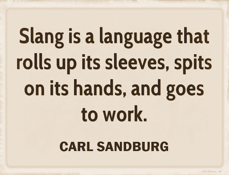 The language and nature of slang
