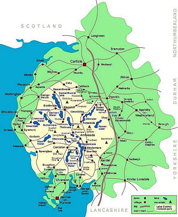 The Lake District Map
