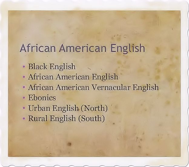 African American English