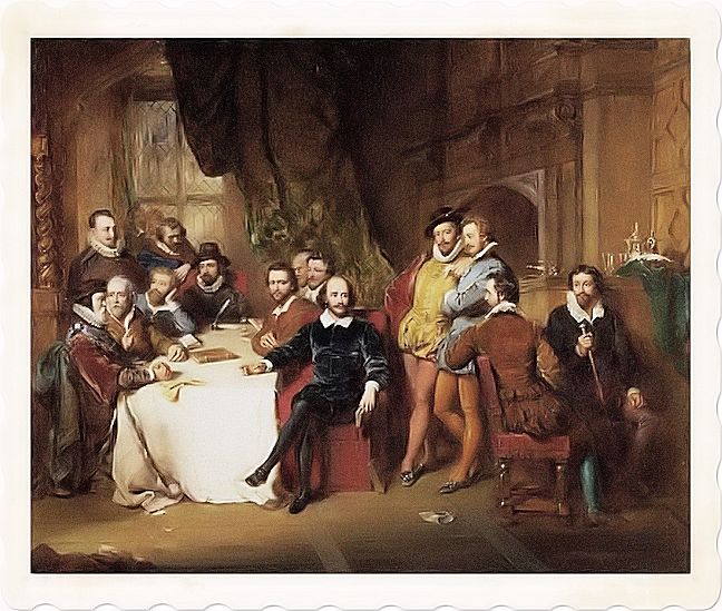 Shakespeare with his friends