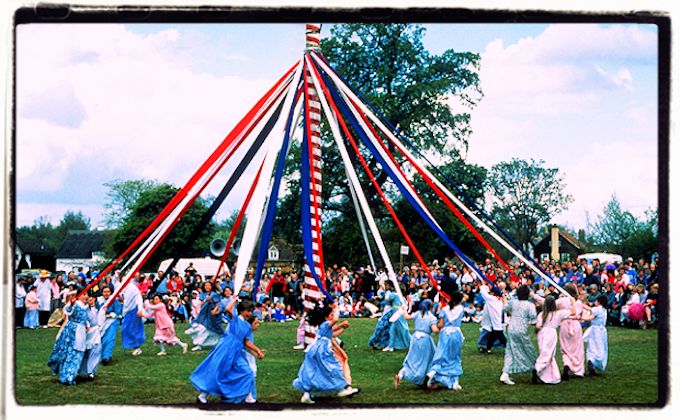 Maypole celebrations in England