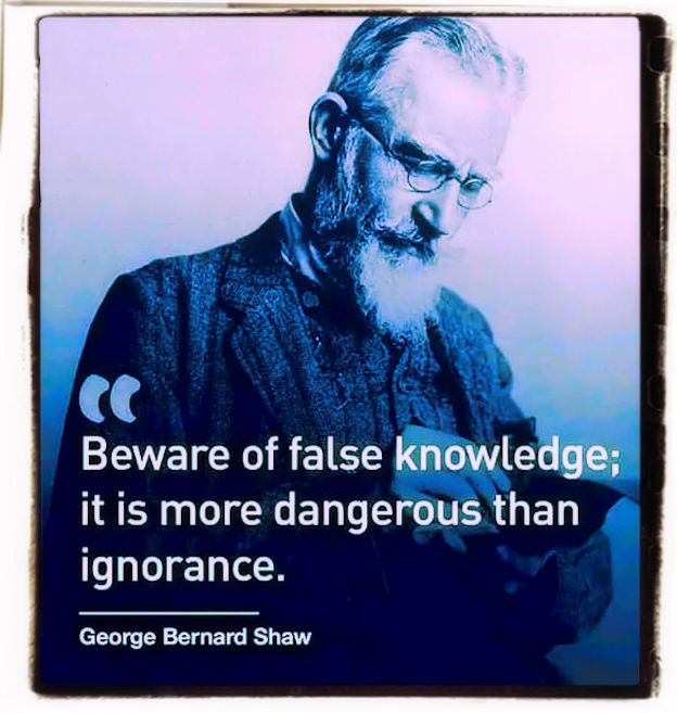 False knowledge quote