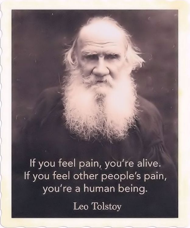 Lev Tolstoy quote on pain
