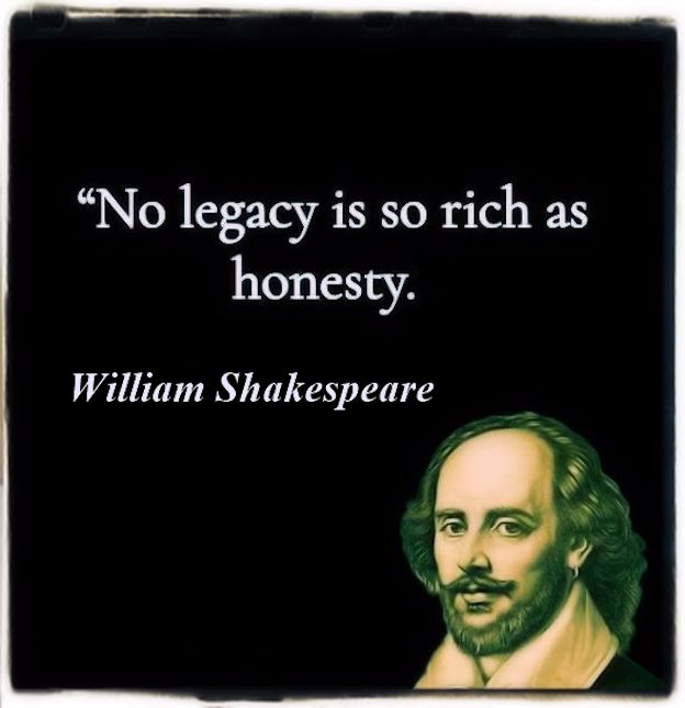 Honesty is the best legacy