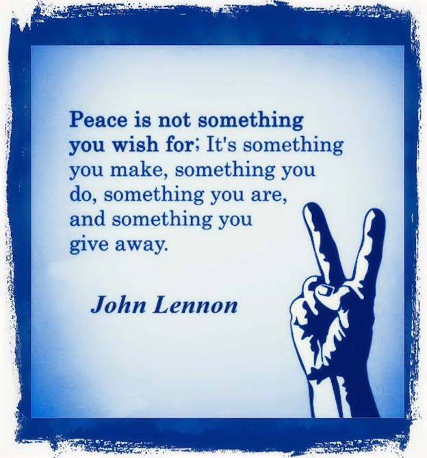 Lennon peace quote