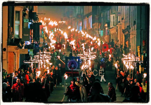 Lewes Bonfire Night procession