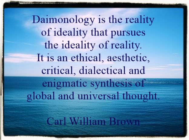 Daimonology is a critical methodology