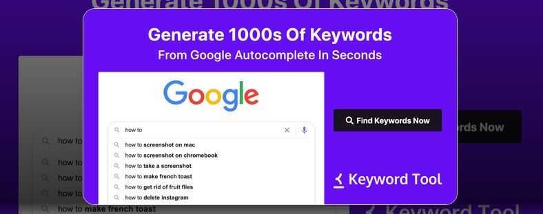 Keywords generator and more