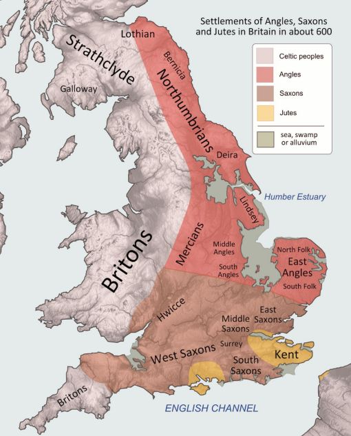 Britain peoples 600 AD