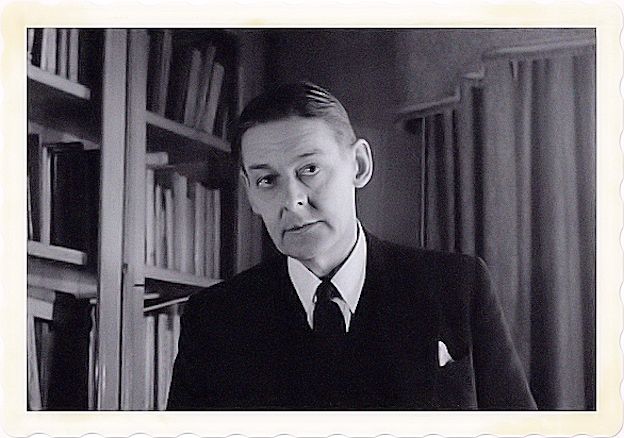T.S. Eliot in the library